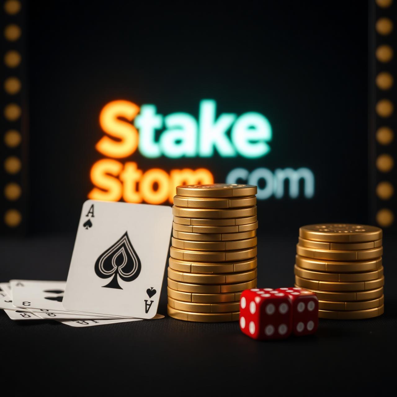 Casino chips, cards and dice — premium sports betting